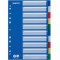 Leitz Intercalaires A4 10 Touches, Multicolore, Onglets Renforces en Plastique Resistant avec Table des Matieres, 12566000