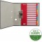 Leitz Intercalaires A4 10 Touches, Rouge/Multicolore, Strong Carton Recycle, 10 Onglets avec Table des Matieres, 43876000