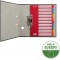 Leitz Intercalaires A4 10 Touches, Rouge/Multicolore, Strong Carton Recycle, 10 Onglets avec Table des Matieres, 43876000