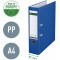 Lot de 20 : Leitz Classeur a Levier, Couverture Plastique, A4, Dos 8,0cm, Bleu Fonce, Mecanisme 180Â°, 10105068
