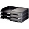 Leitz Corbeille a Courrier A4, Jumbo, Noir, Plus, 52330095 Hauteur 103 mm