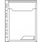 Leitz, Pochette Perforee Combifile a  Soufflet A4, Grande Capacite, Matiere Grainee Mate Transparente, Ouverture sur le haut ave
