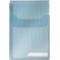 Leitz, Pochette Perforee Combifile a  Soufflet A4, Grande Capacite, Matiere Grainee Mate Transparente Bleue, Ouverture sur le ha