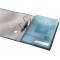 Leitz, Pochette Perforee Combifile a  Soufflet A4, Grande Capacite, Matiere Grainee Mate Transparente Bleue, Ouverture sur le ha