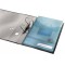 Leitz, Pochette Perforee Combifile a  Soufflet A4, Grande Capacite, Matiere Grainee Mate Transparente Bleue, Ouverture sur le ha