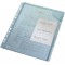 Leitz, Pochettes Combifile A4, Matiere Grainee Mate Transparente Bleue, Ouverture sur le Haut et sur le Cote Droit, Polypropylen
