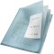 Leitz, Pochettes Combifile A4, Matiere Grainee Mate Transparente Bleue, Ouverture sur le Haut et sur le Cote Droit, Polypropylen