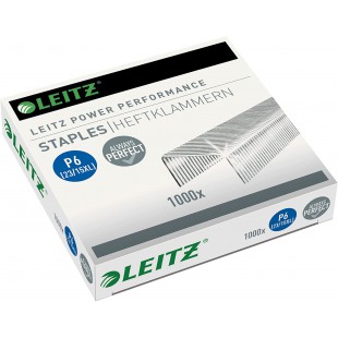 Leitz Power Performance Agrafes Heavy Duty P6 (23/15XL), Galvanise, Boite de 1000 Agrafes, 55790000