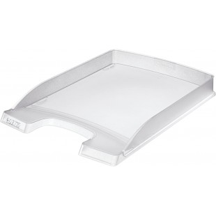 Leitz Corbeille a  Courrier A4, Slim, Transparent, Plus, 52370003