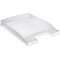 Leitz Corbeille a  Courrier A4, Slim, Transparent, Plus, 52370003