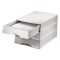Leitz Corbeille a  Courrier A4 avec Tiroir, Gris, Plus, 52100085