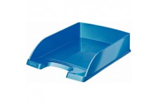 Leitz Corbeille a  Courrier A4, Bleu Metallise, WOW, 52263036