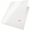 Lot de 10 : Leitz Chemise de Presentation a Lamelle en Carton Plastifie, A4, Capacite 250 Feuilles, Blanc, WOW, 30010001