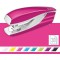 Leitz Agrafeuse de bureau, 30 feuilles, Metal, Ergonomique, Agrafes incluses, Rose metallise, WOW, 55021023