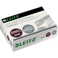 Leitz Agrafes Juwel 6 mm, boite de 2000 pieces, galvanisees, 5642000