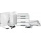 Leitz Boite de Rangement Format CD, Blanc, Click & Store, 60410001