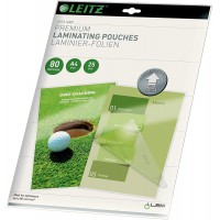 Leitz - 74790000 - Pochettes de Plastification a  Chaud UDT 80 Microns A4 Brillant Transparent