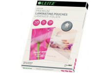 Leitz 74810000 Pochettes de plastification, Materiau epais de 125 Microns (Transparent, Brillant, A4) - Pack de 100