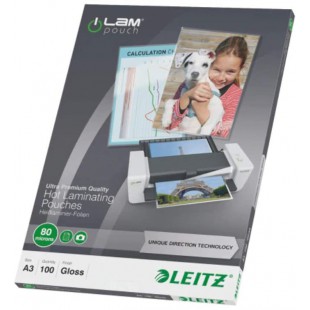 Feuille de plastification Leitz i-Lam Pouch 7485 DIN A3 80 micron brillant 100 pc(s)