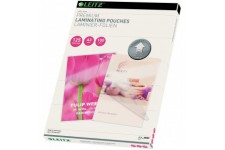 Leitz 74880000 Pochettes de plastification, Materiau epais de 125 Microns (Transparent, Brillant, A3) - Pack de 100