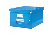 Leitz Wow Click & Store 60440036 Boite de Rangement A4 Taille Moyenne Bleu