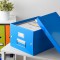 Leitz Wow Click & Store 60440036 Boite de Rangement A4 Taille Moyenne Bleu