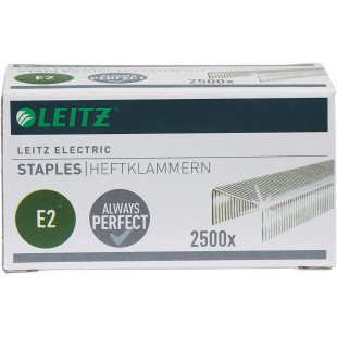 Leitz Agrafes E2 pour Agrafeuse electrique, Galvanise, Boite de 2500 Agrafes, 55690000