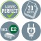 Leitz Agrafeuse electrique de Bureau Flat Clinch, Capacite 20 Feuilles, Noir, Alimentation electrique, Agrafes Incluses, Gamme N