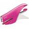Leitz Pince-Agrafeuse WOW, Pour Agrafes N°10, Capacite 15 Feuilles, Metal, Agrafes Incluses, Rose Metallise, 55312023