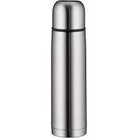 Isotherm Eco 5457.205.075 Bouteille Isotherme, en Acier Inoxydable, Mat, 750 ML, avec gobelet, a ,Bouchon a  vis, 12 Heures pour