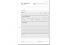 RNK 1306 - tagesbericht de Construction, 3 x 50 feuilles par bloc en papier autocopiant duplicata, DIN A4