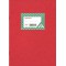 RNK 3416 Colonne livre Ligne avec 16 colonnes, 60 pages, format A4, rouge/gris