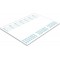 RNK 46633 Sous-main Office, 48 x 33 cm, blanches avec calendrier