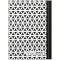 RNK Verlag 46748 Carnet de 96 pages Motif fleurs Noir/blanc Format A5