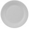 100 Assiettes en Carton Pure Rond 15 cm Blanc