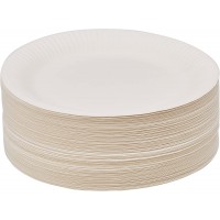 11185 Lot de 100 assiettes en carton de 23 cm