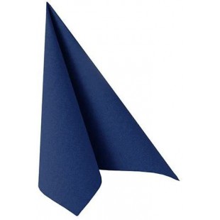 Serviettes Royal Collection - 11605 - Jouet avec Pliage 1/4 40 x 40 cm Bleu Fonce Lot de 50