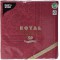 50 Serviettes de Table Collection Royal - pli 1/4 - - 40x40cm - Ornements - Bordeaux