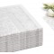 50 Serviettes - Collection Royal - Pli 1/4-40 X 40Cm - Ornements Blancs