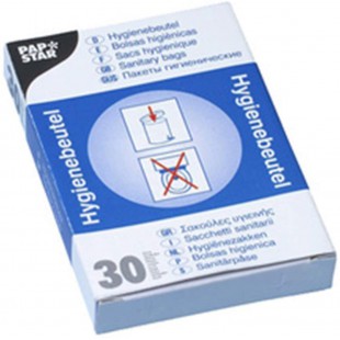 Pack de 30 Sachets hygieniques en polyethylene pour distributeur