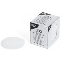 PAP STAR Boite de 500 sous-tasses rondes, blanches, diametre: 8,5 cm