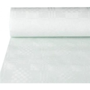 12542 Nappe en Papier en Rouleau Blanc 50 cm x 1 m