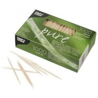 12735 Cure-dents en bois, rond, longueur : 68 mm.