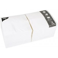  14234 250 Serviettes 3 Plis Pliage 1/8"- 33 x 33 cm-Blanc