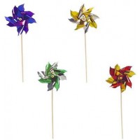 16688 Pique deco eolienne «17,5 cm-differents Coloris-Lot de 100