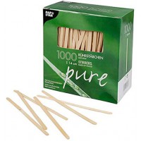 batons melangeurs en bois Longueur 140 mm