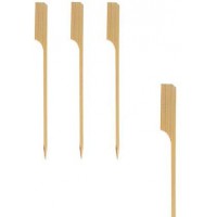 16730 Lot de 250 brochettes en Bois Naturel en Bambou pour grillades, poeles, Amuse-bouches et antipasti 12 cm