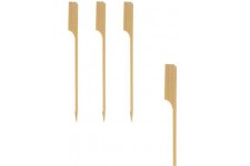 16730 Lot de 250 brochettes en Bois Naturel en Bambou pour grillades, poeles, Amuse-bouches et antipasti 12 cm