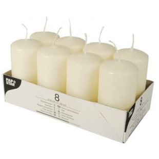 17981 a  Flamme a¸ 50 x 100 mm Lot de 8 pieces creme