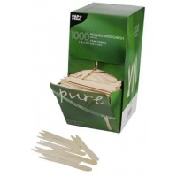 18201 Lot de 1000 fourchettes a  Frites en Bois Pur 8,5 cm